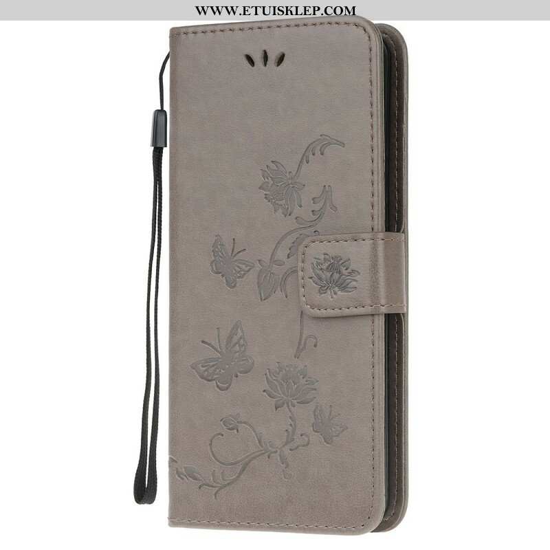 Etui Folio do Poco M3 Motyle I Kwiaty